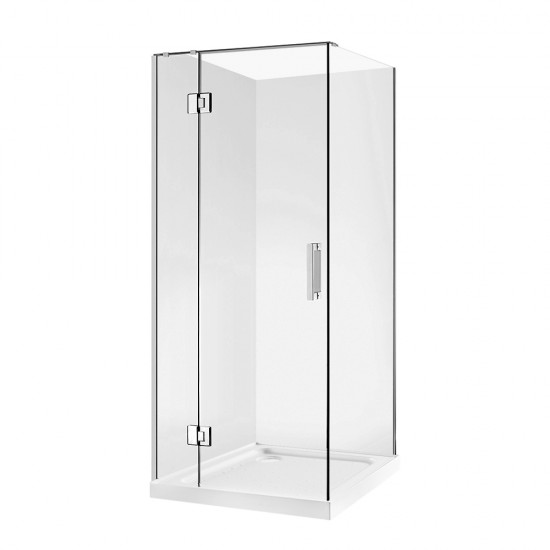 1000*1000*1950mm Chrome Frameless Swing Door Square Shower Box